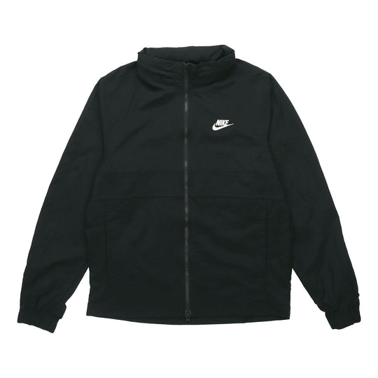 Nike Sportswear Woven Jacket Men White/Grey Black CU4310-010-KICKS CREW