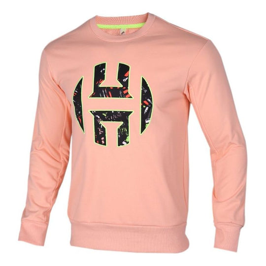 adidas Harden Fle Crew Basketball Sports Pullover Pink Red FR6166