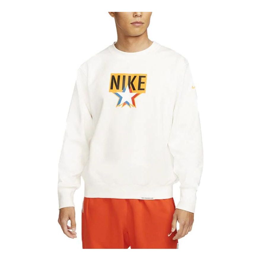 Nike front logo sweatshirt 'Beige' DV7975-133 - KICKS CREW