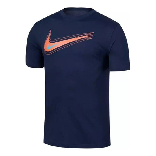 Nike As Men's Nike Sportswear Tee Swoosh 12 Month Causual Sports Ventilate Logo Male Green DB6471-410