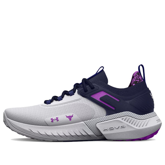 (WMNS) Under Armour Project Rock 5 Disrupt Training Shoes 'White Midni ...