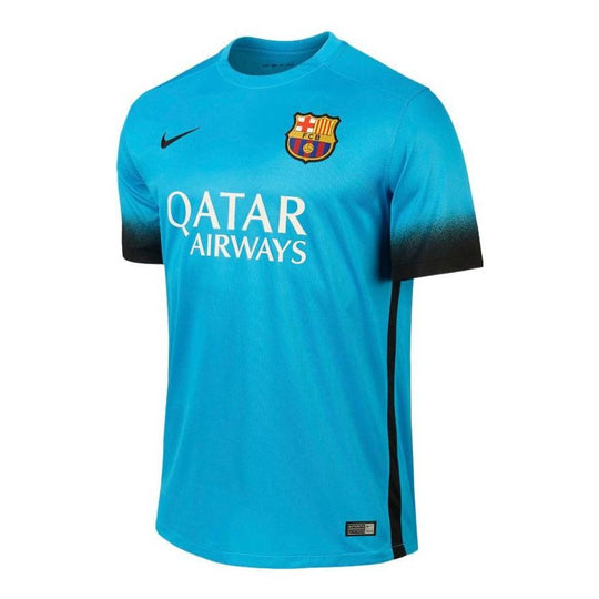 Men's Nike Fan Edition Barcelona Gradient Round Neck Short Sleeve Soccer/Football Jersey Blue 658789-426