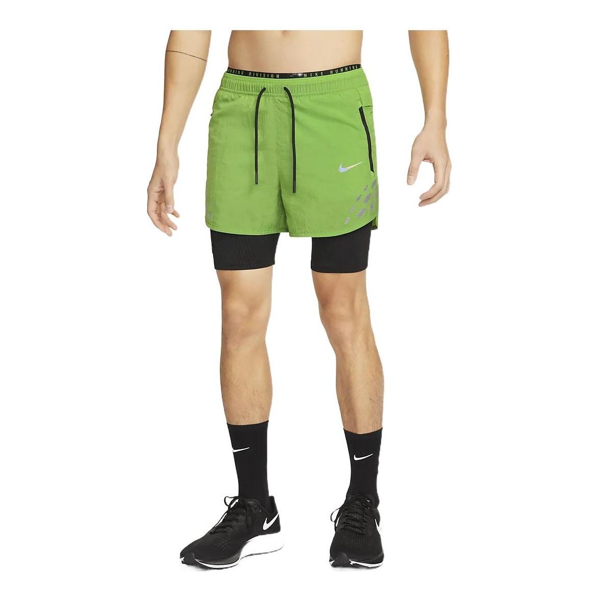 Nike Run Division Pinnacle Solid Color Logo Sports Shorts Green DM4764 ...