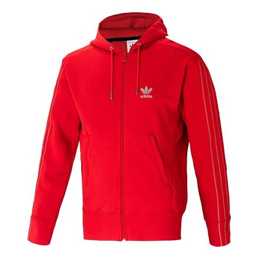 adidas originals x Bike Crossover Casual Sports Hooded Jacket Red ED0329