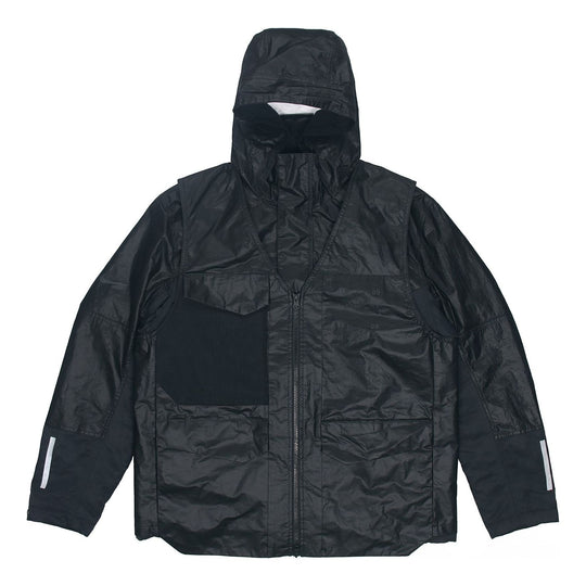 Nike Splicing Loose Windproof hooded padded Jacket Black CK0698-010