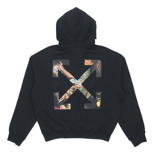 OFF-WHITE FW20 Painting Arrow Hooded Sweater Men's Black OMBB037F20FLE ...