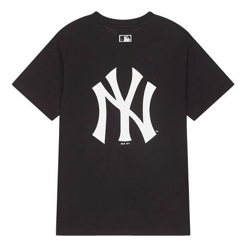 MLB × Disney Mickey Crossover New York Yankees Basic Printing Short Sleeve Unisex Black 31TSK2031-50L US L