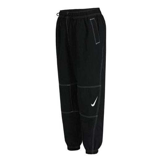 (WMNS) Nike Nsw Rpl Swsh Gx Hr Jggr Woven Casual Loose Bundle Feet Sports Pants/Trousers/Joggers Autumn Black DD5573-010