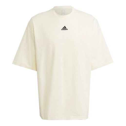 adidas Tee M Sports Stylish Casual Round Neck Short Sleeve White H54034