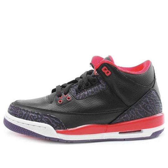 (GS) Air Jordan 3 Retro 'Crimson' 398614-005 Big Kids Basketball Shoes  -  KICKS CREW