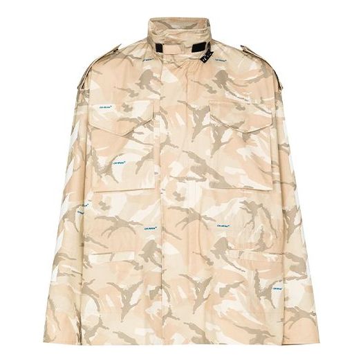 OFF-WHITE x Browns 50 Camouflage Military Jacket OMEL010G20FAB0016001 Jacket - KICKSCREW