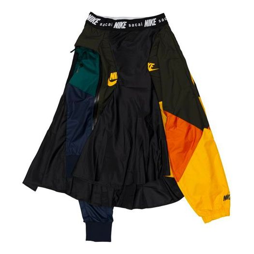 (WMNS) Nike x Sacai Skirt 'Black/University Gold' CD6299-010