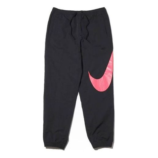 Nike Sportswear Big Swoosh Woven Pant 'Black Pink' AT5680-016