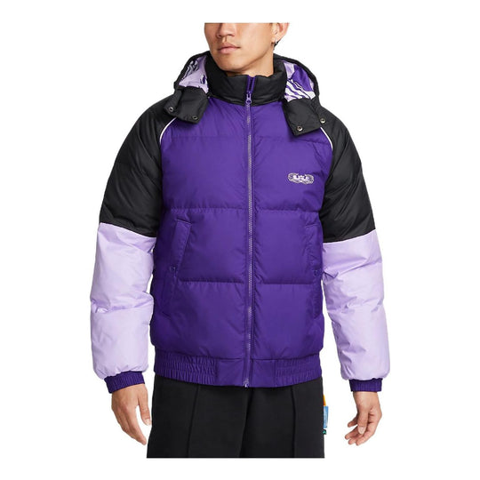 Nike LeBron color block puffer jacket 'Purple' DQ6141-547 - KICKS CREW
