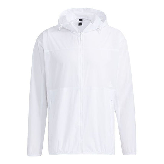 adidas Sports Windproof Woven Hooded Jacket White GP0980