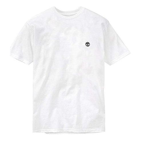 Men's Timberland SS20 Casual Round Neck White Printing Short Sleeve White A28PJ100