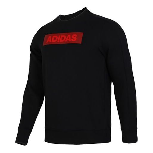 adidas Sports Jacket Round Neck Pullover Black EH3782