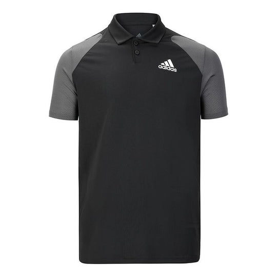 adidas Quick Dry Breathable Sports Short Sleeve Polo Shirt Black GL5437