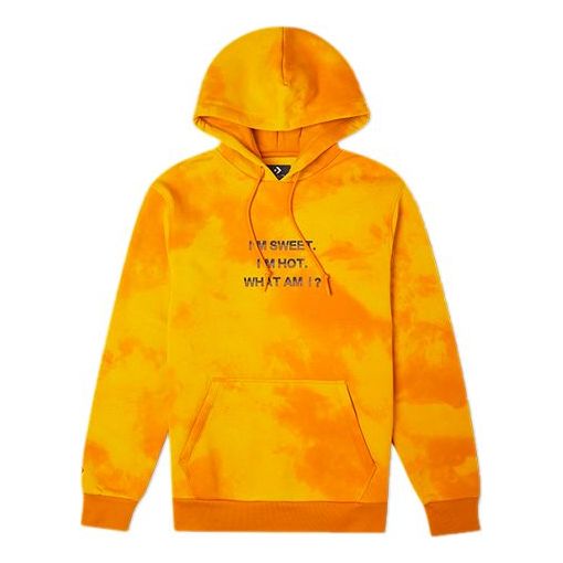 Men's Converse Tie Dye Gradient Casual Sports Pullover Yellow 10021586-A01