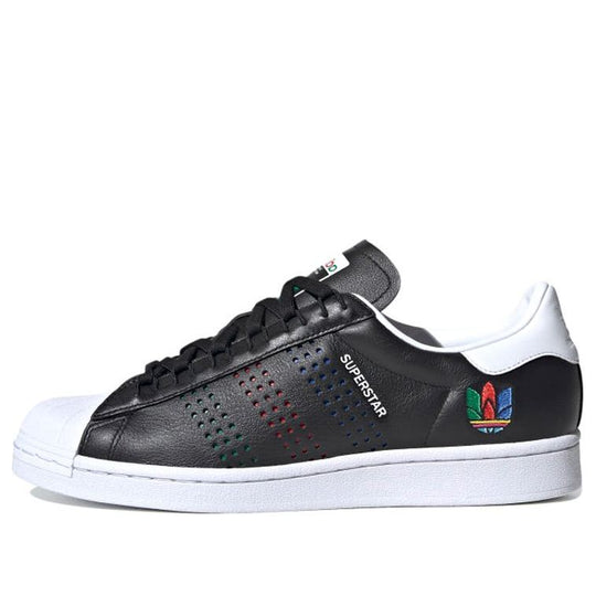 Adidas Superstar 'Colorful Trefoil - Core Black' FW5387