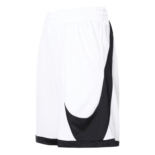 Nike Loose Fit Quick Dry Large Logo Basketball Shorts White DH6764-100