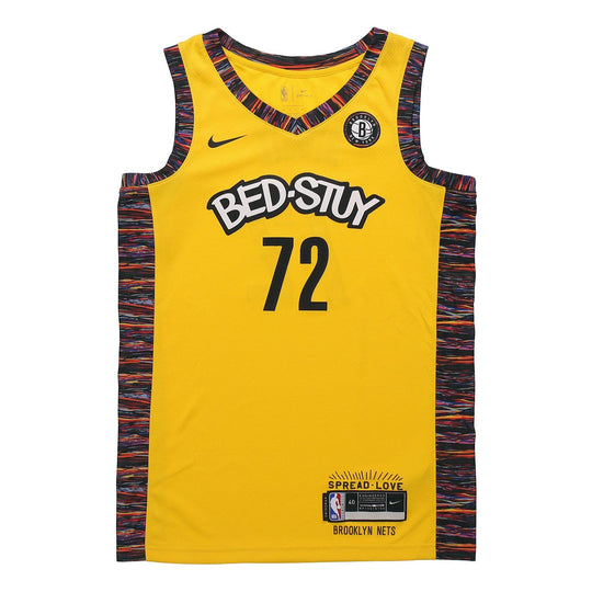 Nike Brooklyn NetsNba SwingmanBasketball Jersey For Men Yellow CU0193-728