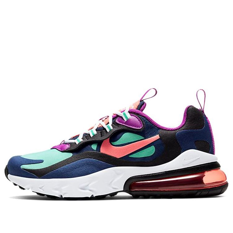 Nike Air Max 270 React Girls Running Shoes Size 6.5Y Blue Void BQ0103-402
