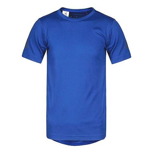 adidas Sports Round Neck Short Sleeve 'Bright Blue' CE0814