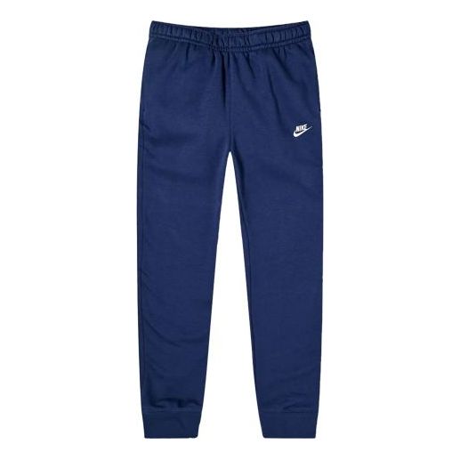 Nike Club Sweat Fleece Casual Sports Long Pants Navy Blue BV2671-410
