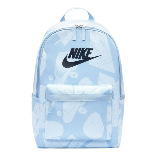 Nike Minimalistic Fashion Logo Printing Full Print Large Capacity Fabric Schoolbag Backpack Kid's Blue DQ5754-472
