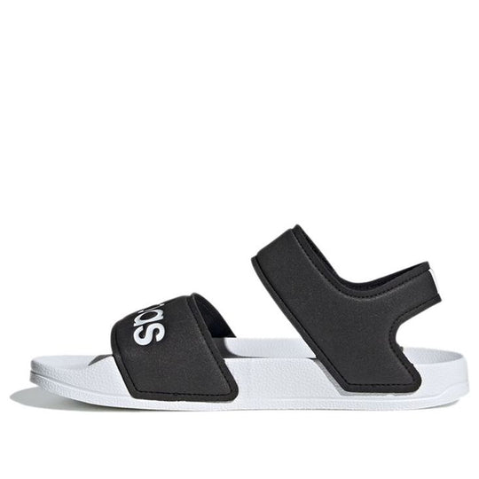 (GS) adidas Adilette Sandal K Black White Sandals 'Black White' FV6410