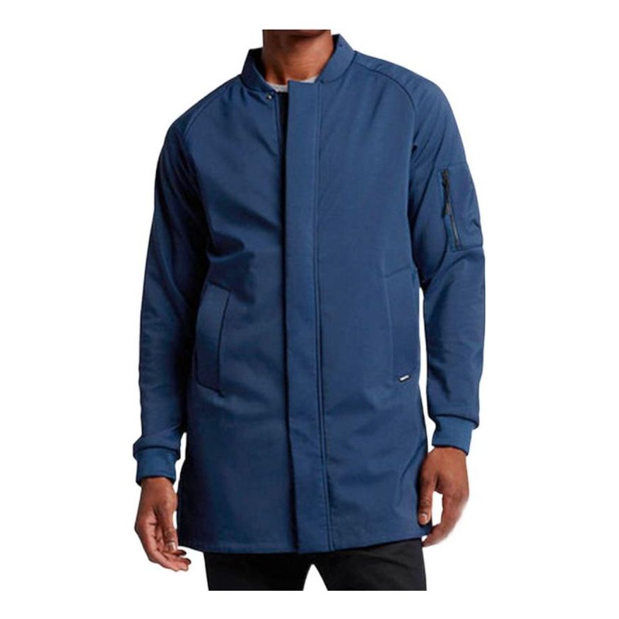 Nike Sleeve Zipper Pocket Detail Solid Color Stand Collar Jacket Men's ...