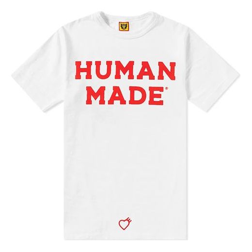 HUMAN MADE Logo Alphabet Printing Short Sleeve White HM19TE005-WHT