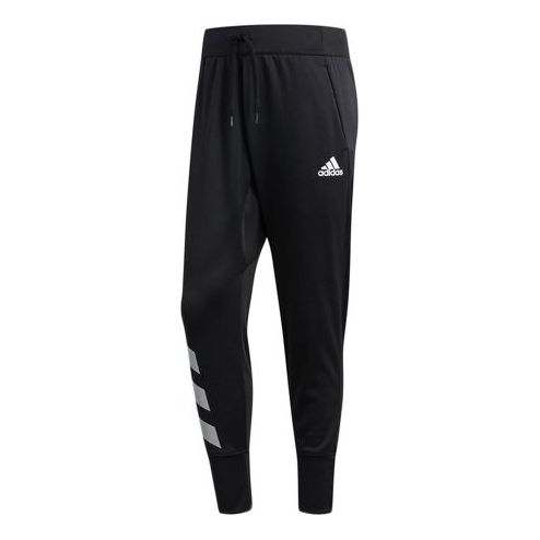 adidas Act Side Stripe Printing Sports Long Pants Black DW7326 - KICKS CREW