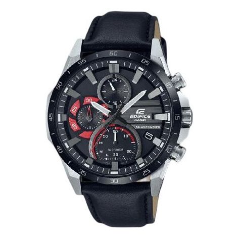 Casio Edifice Movement Leather Strap Analog Watch 'Black Silver' EQS-940BL-1AV