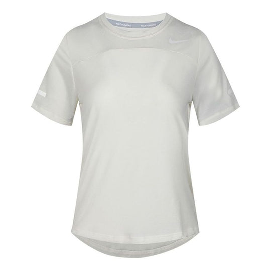 (WMNS) Nike Icon Clash Dri-FIT Athleisure Casual Sports Back Drawstring Breathable Round Neck Short Sleeve White T-Shirt CJ2432-110