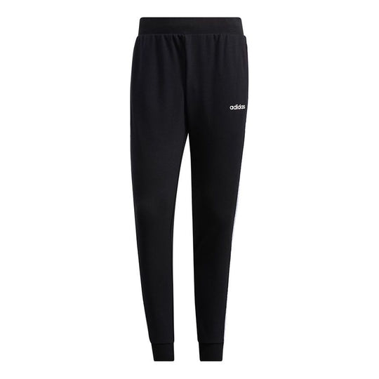 Men's adidas neo Ce 3s Knit Casual Breathable Sports Bundle Feet Long Pants/Trousers Black H14191
