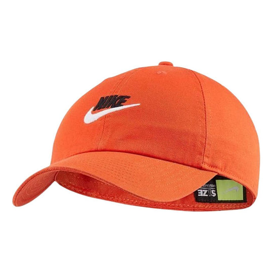 Nike Athleisure Casual Sports Orange Baseball Cap 'Orange Black White' 913011-892