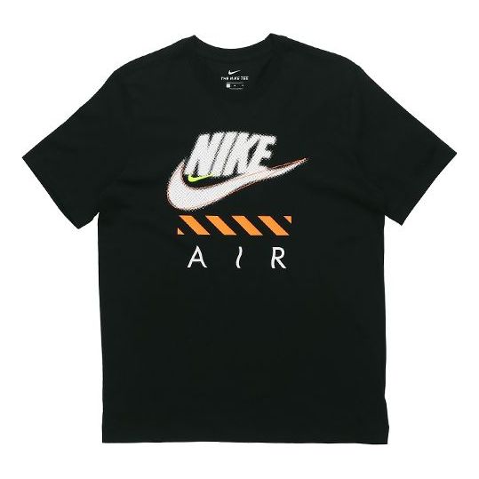Nike Air Casual Sports Breathable Round Neck Short Sleeve Black CT6533-010