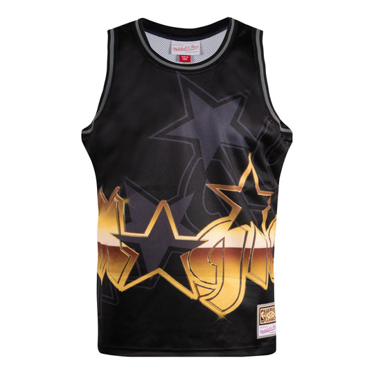 Mitchell & Ness NBA Big Face 4.0 Fashion Tank Orlando Magic TMTK1258-OMAYYPPPBLCK