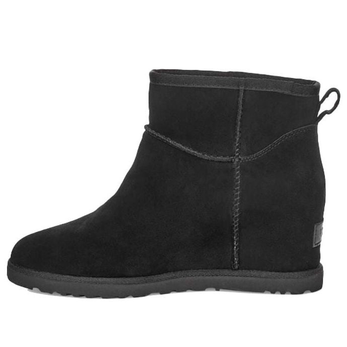 (WMNS) UGG Classic Femme Mini Short Boots Black 1104609-BLK-KICKS CREW