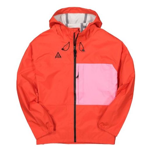 Men's Nike ACG Outdoor Casual Windproof Colorblock Us Edition Interchange Jacket Red BQ7340-634 Jacket - KICKSCREW