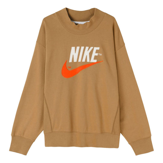 Nike Trend Capsule Series Logo Embroidered Sports Round Neck Pullover ...