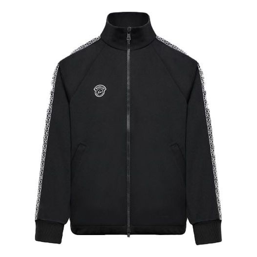 KITHX 7 Moncler Fragment Maglia Jacket Stand Collar Sports Black MC8G70710899A1-999