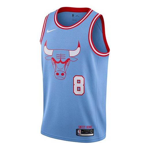 Authentic Nike NBA Chicago Bulls Zach LaVine City Edition Basketball Jersey