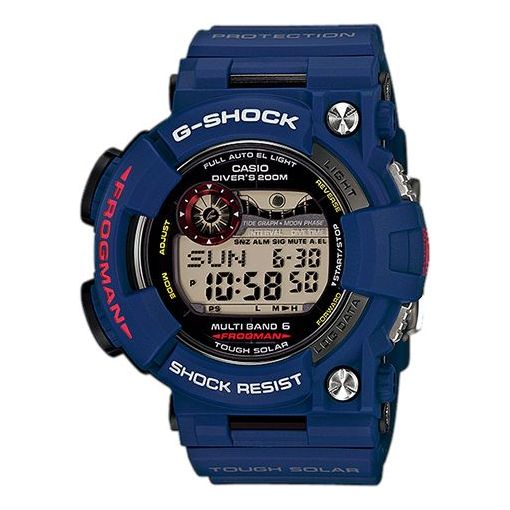 Men's CASIO G Shock FROGMAN Series Watch Mens Blue Digital GWF-1000NV-2JF Watches - KICKSCREW