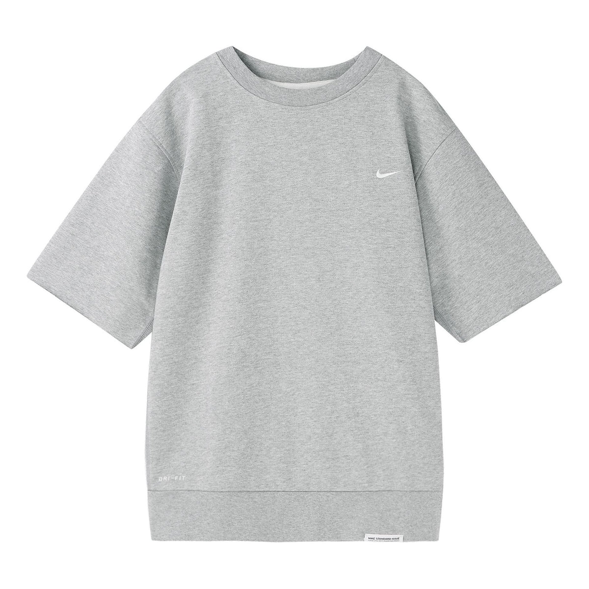 Nike Men's New York Knicks Grey Dri-Fit Standard Issue Crewneck Sweatshirt