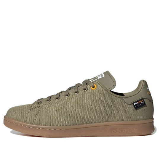 adidas originals Stan Smith Fashion Non-Slip Casual Skate Shoes flax Green Unisex H00323