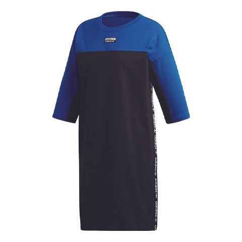 (WMNS) adidas originals Colorblock Dress Blue FL0035