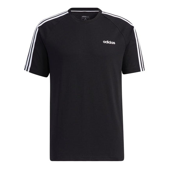 adidas neo M Ce 3s Tee Contrasting Colors Sports Round Neck Short Sleeve Black GP4919